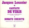 disque compilation compilation jacques loussier cantate de viris sonate interdite